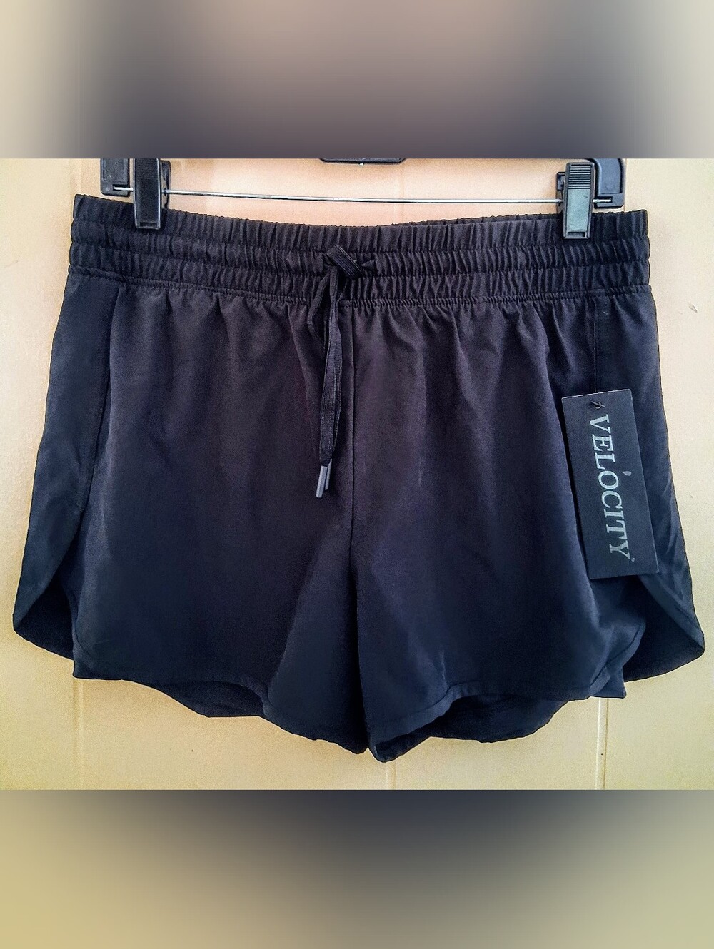 NWT Velocity Athena 2 In 1 Black Running Shorts Women's Medium
